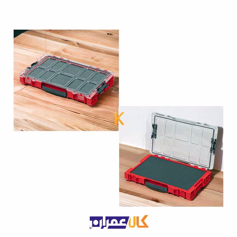 جعبه ابزار مدل QS Red Pro Organizer 100 MFI Ultra HD کیوبریک