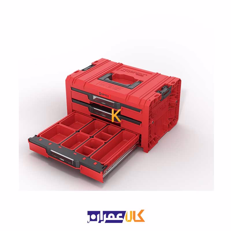 جعبه ابزار مدل QS Red Pro Drawer 3 Toolbox 2.0 Ultra HD کیوبریک