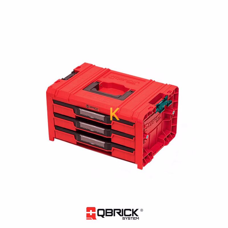 جعبه ابزار مدل QS Red Pro Drawer 3 Toolbox 2.0 Expert Ultra HD کیوبریک