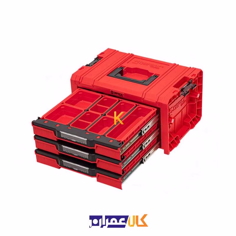 جعبه ابزار مدل QS Red Pro Drawer 3 Toolbox 2.0 Expert Ultra HD کیوبریک