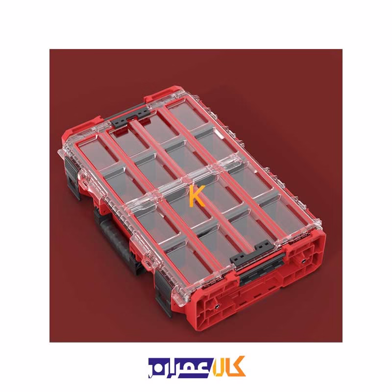 جعبه ابزار مدل QS Red One Organizer XL 2.0 Long Bin Ultra HD کیوبریک