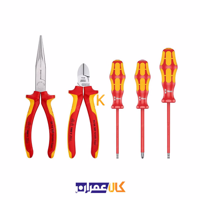 ست 5 عددی انبر و پیچ گوشتی فشار قوی مدل 002013 کنیپکس