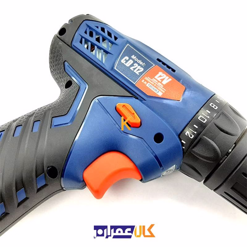 دریل شارژی 12 ولت C.D 212 المکس