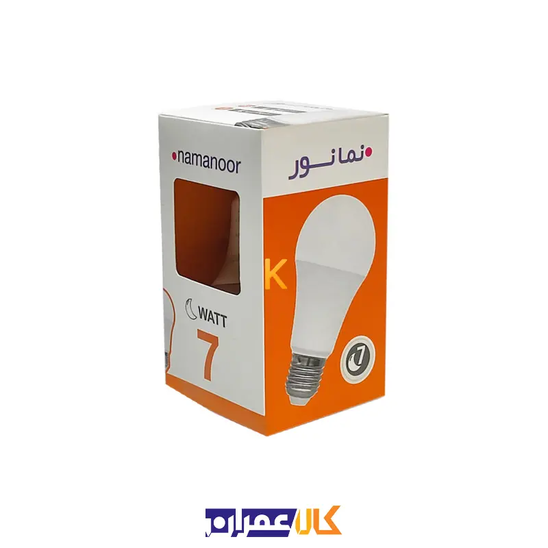 لامپ حبابی 7 وات نمانور