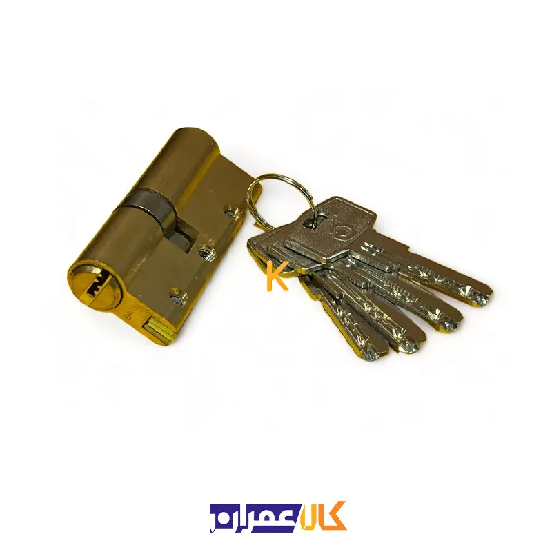 قفل سیلندری 7 سانت تمام برنج