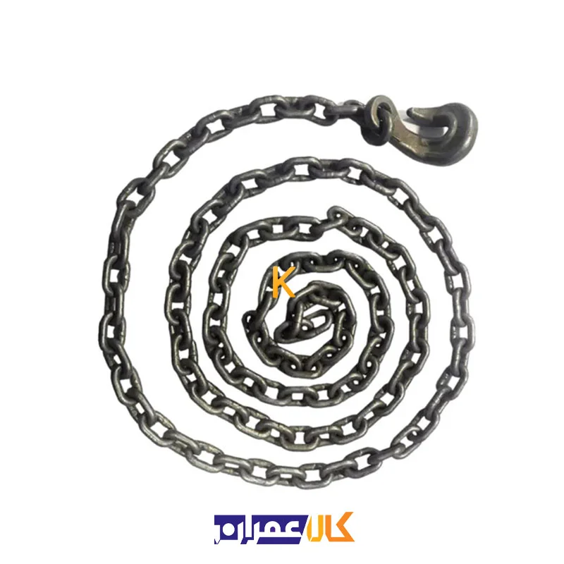 زنجیر یک سر قلاب 7 تن سایز 10 (9 متری)