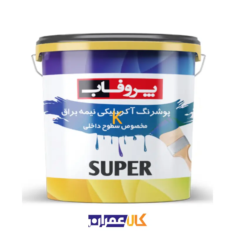 رنگ آکریلیک نیمه براق پروفاب