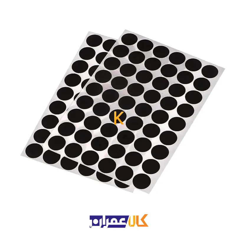 پولکی چسبی مشکی براق اپکس