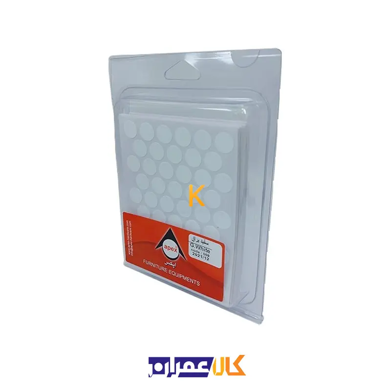 پولکی چسبی سفید براق اپکس