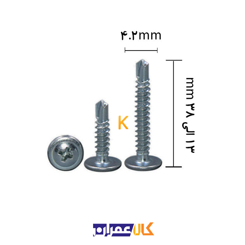 پیچ سرمته واشردار 4.2 همرو