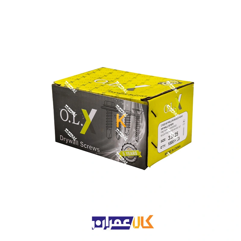 پیچ کناف 2.5 نوک تیز اولیکس