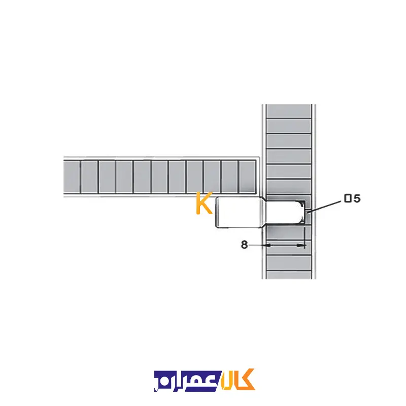 خار طبقه کابینت روکشدار