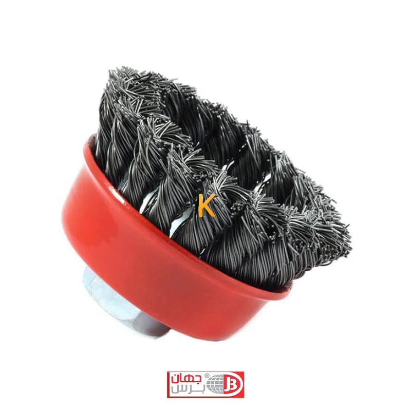 فرچه سیمی کاسه ای بافته 00BK جهان برس