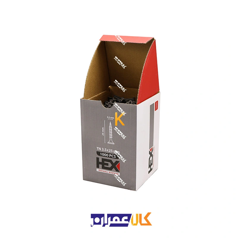 پیچ کناف 3.5 نوک تیز هکس - HEX