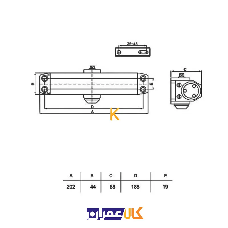 جک آرام بند درب NO.3 بهسازان