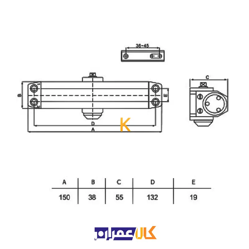 جک آرام بند درب NO.1 بهسازان