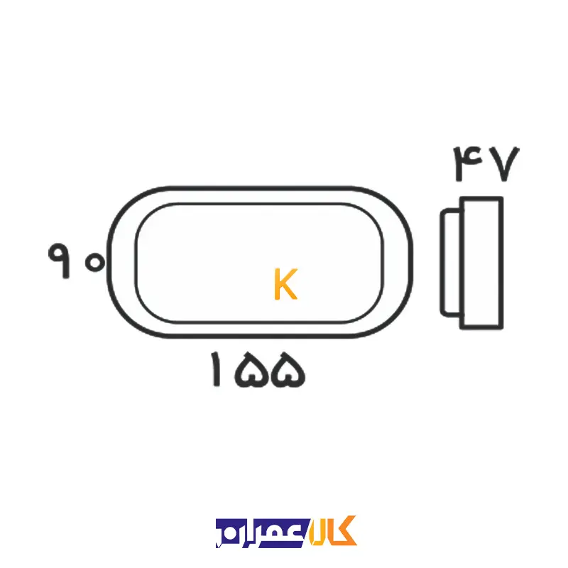 چراغ پنلی 8 وات روکار TriProof افراتاب