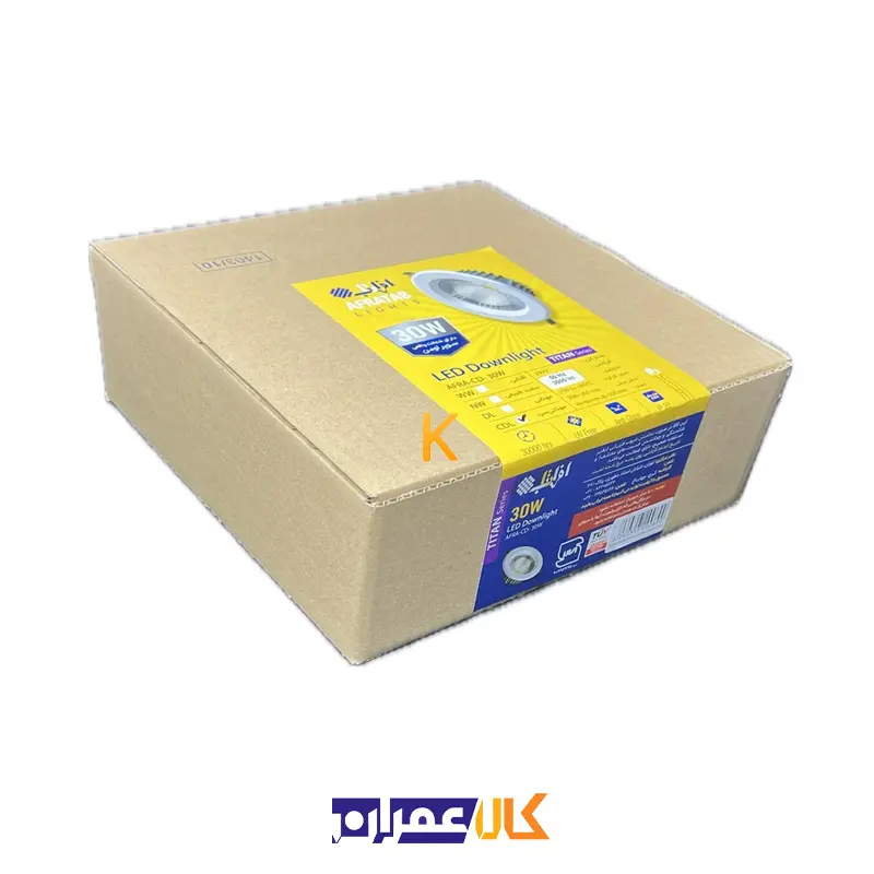 چراغ پنلی 30 وات توکار تایتان افراتاب