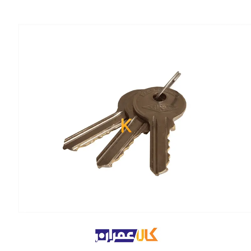 قفل آویز 60 برنجی تخت 005 گیرا