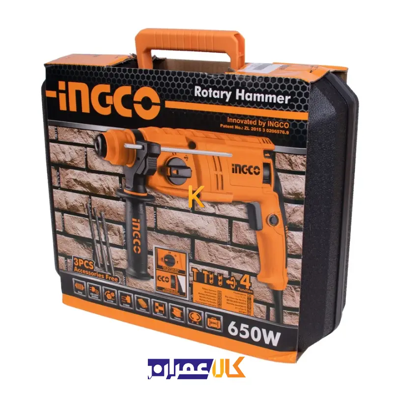 دریل بتن کن چهار شیار RGH-6508 اینکو