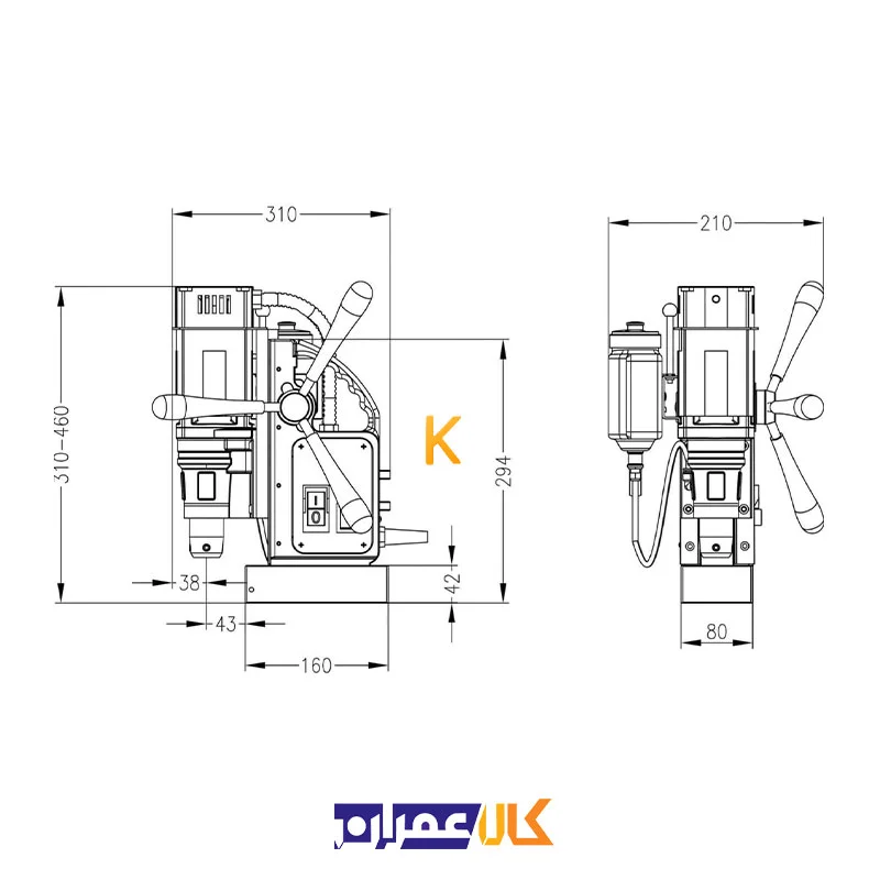 دریل مگنت مدل +ECO.40S یوروبور