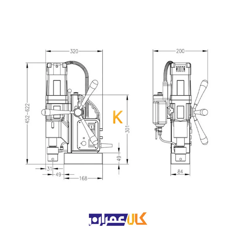 دریل مگنت مدل +ECO.60S یوروبور