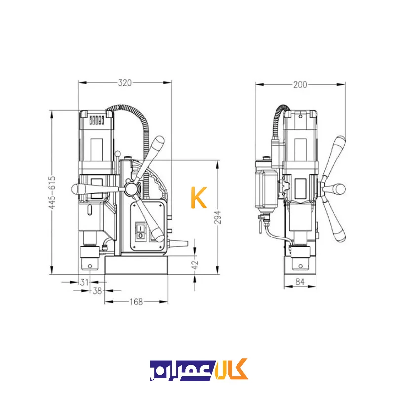 دریل مگنت مدل +ECO.50S یوروبور