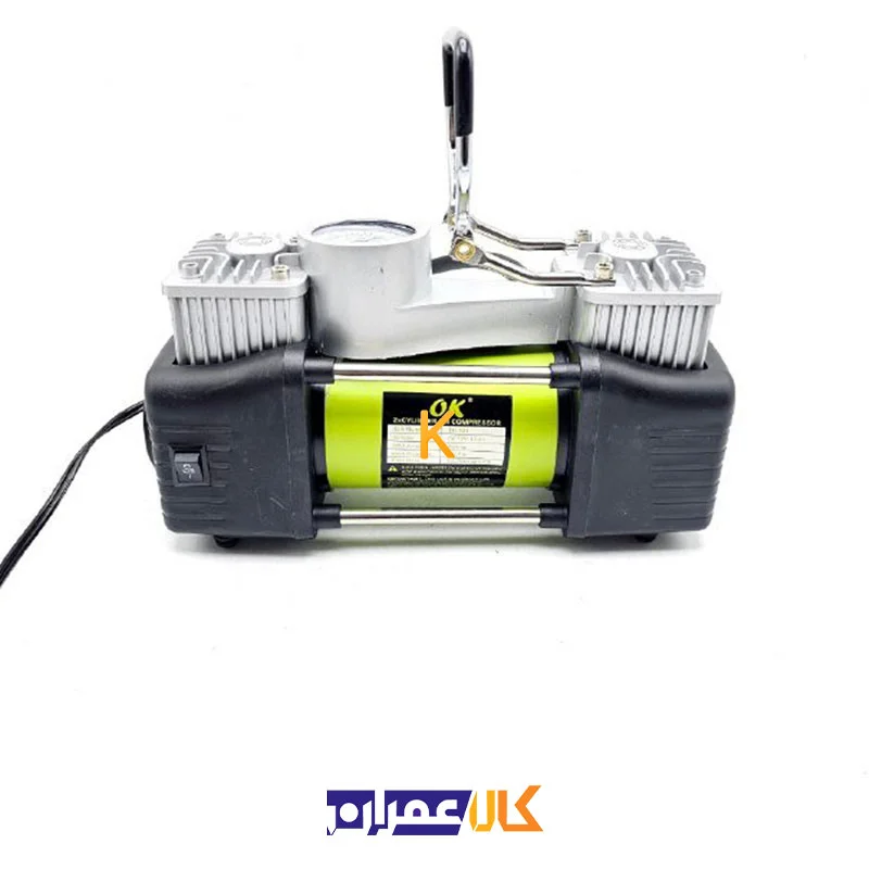 کمپرسور فندکی دو سیلندر به همراه لوازم اوکی