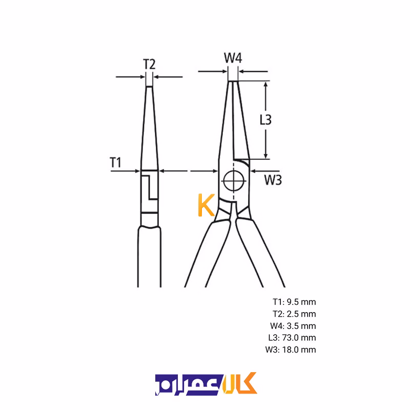 دم باریک فشارقوی مدل 2616200 کنیپکس