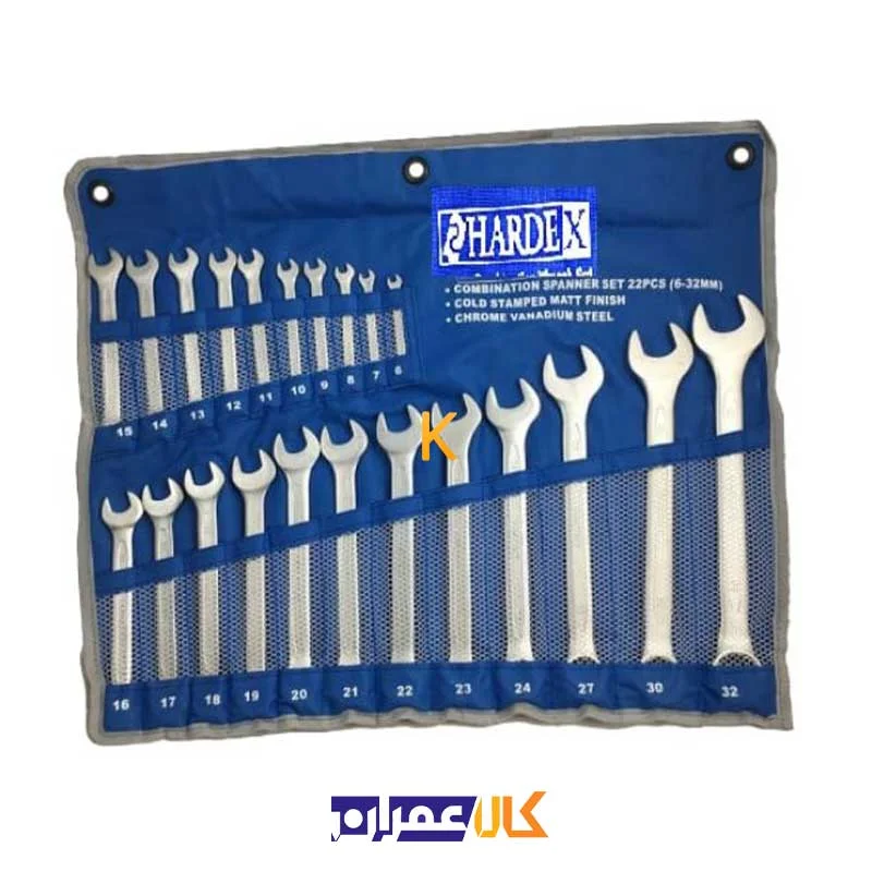 ست آچار یک سر تخت یک سر رینگ هاردکس