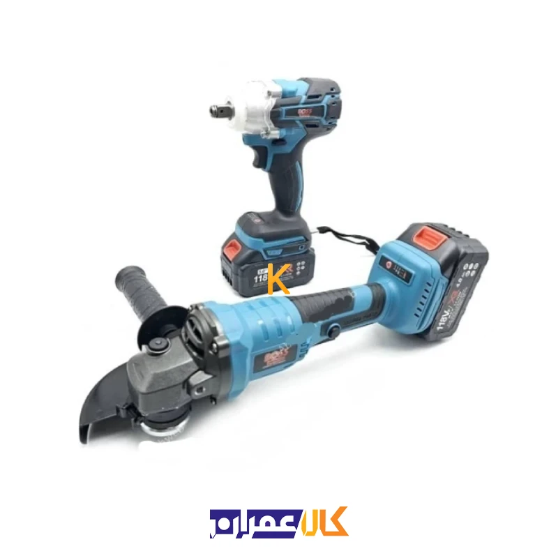 مجموعه دو عددی مینی فرز و بکس شارژی براشلس باس