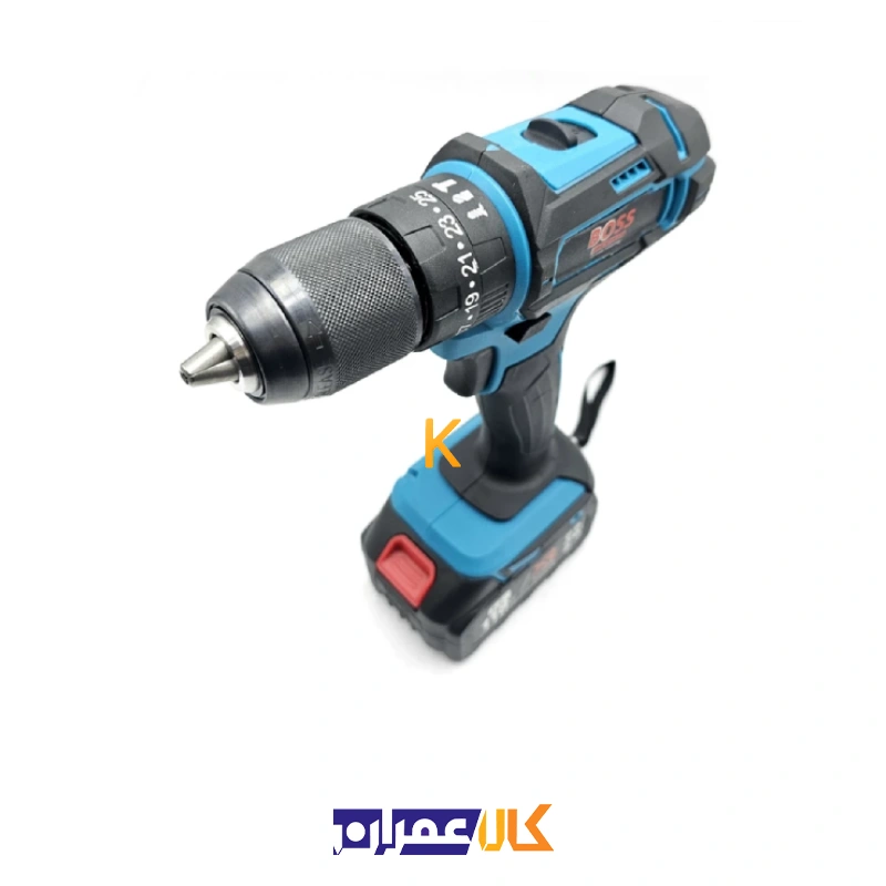 مجموعه دو عددی دریل شارژی چکشی و بکس شارژی براشلس باس