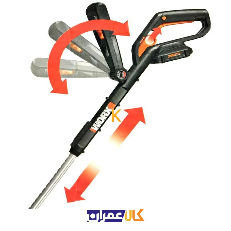 علف زن و بلوور شارژی ورکس مدل WG918