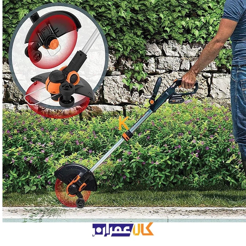 علف زن و بلوور شارژی ورکس مدل WG918