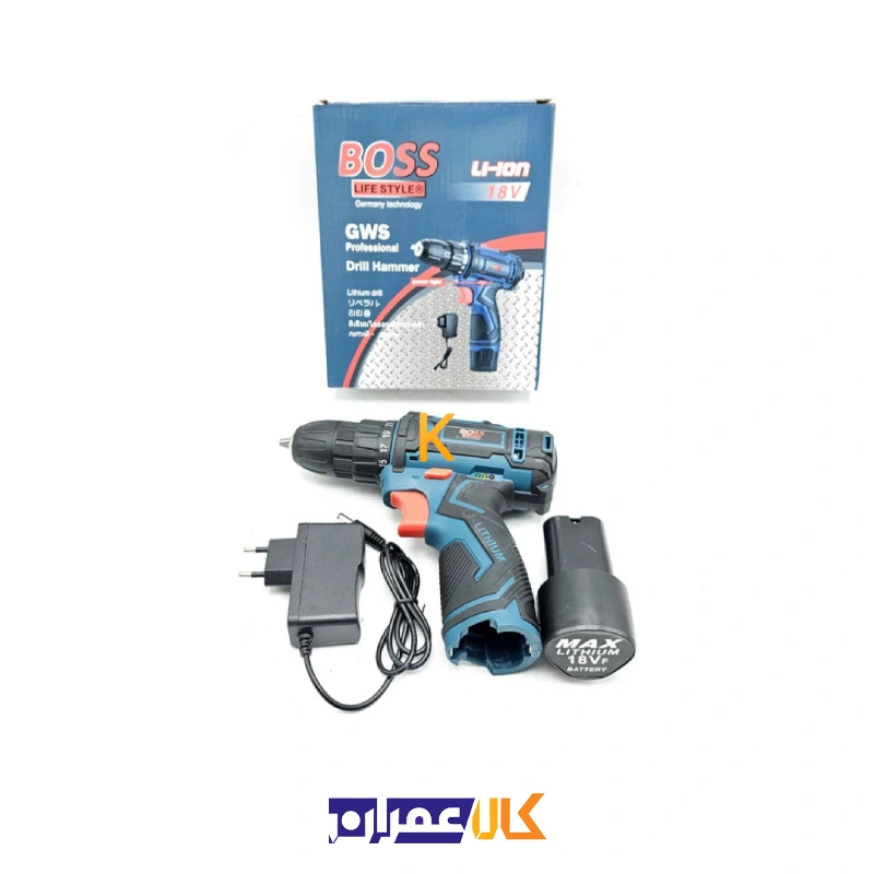 پیچ گوشتی شارژی مدل 18V باس