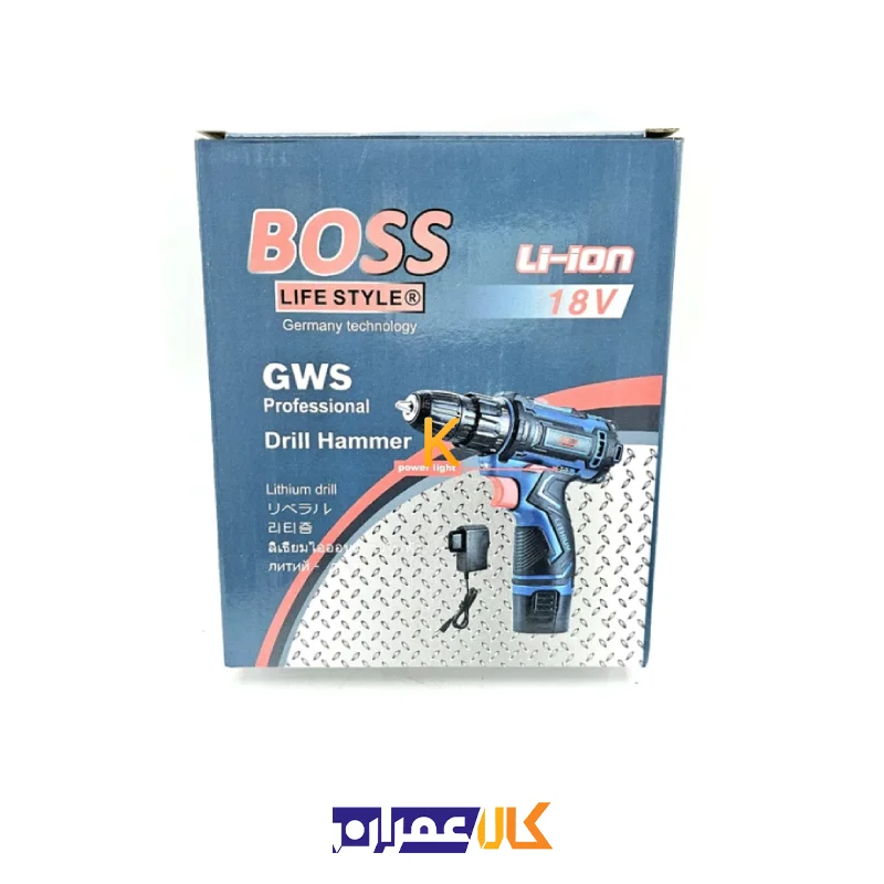 پیچ گوشتی شارژی مدل 18V باس
