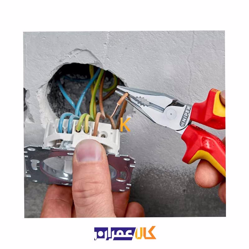 انبردست نوک باریک فشارقوی مدل 0826185 کنیپکس