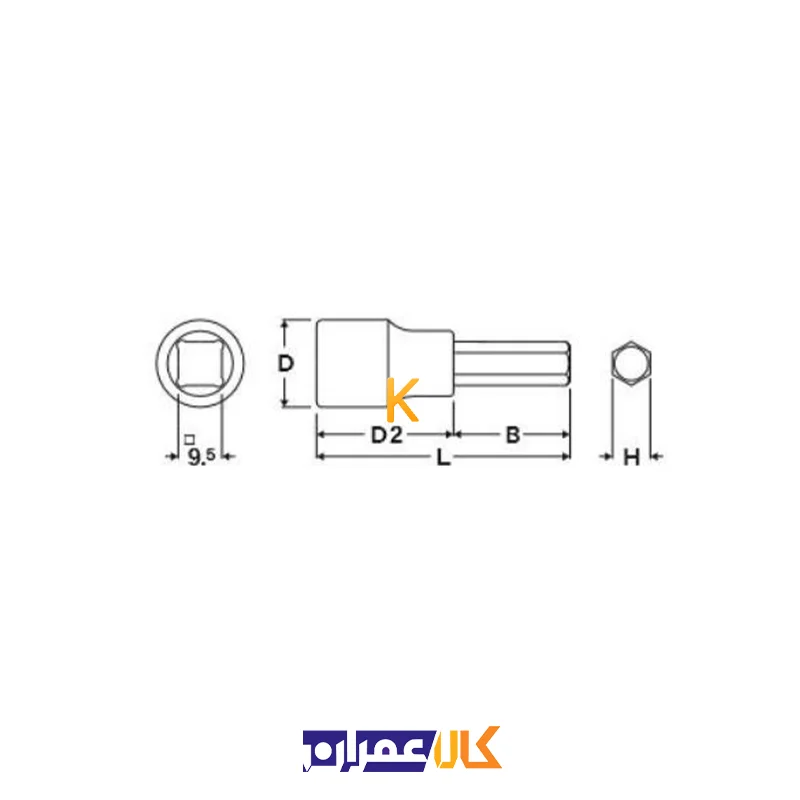 ست آلن بکسی جعبه ای کوتاه مدل 83SB-S5 ایت