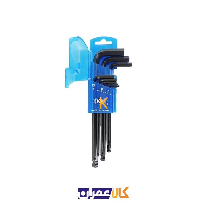 ست آچار آلن کارتی بلند سر گرد مدل 016 ایت