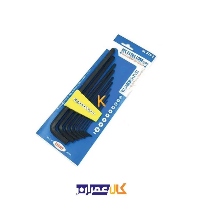 ست آچار آلن کارتی بلند مدل 014-9 ایت