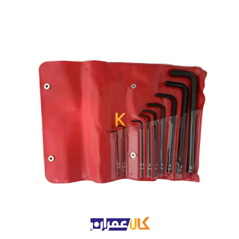ست آچار آلن کیفی نیمه بلند مدل 008 ایت