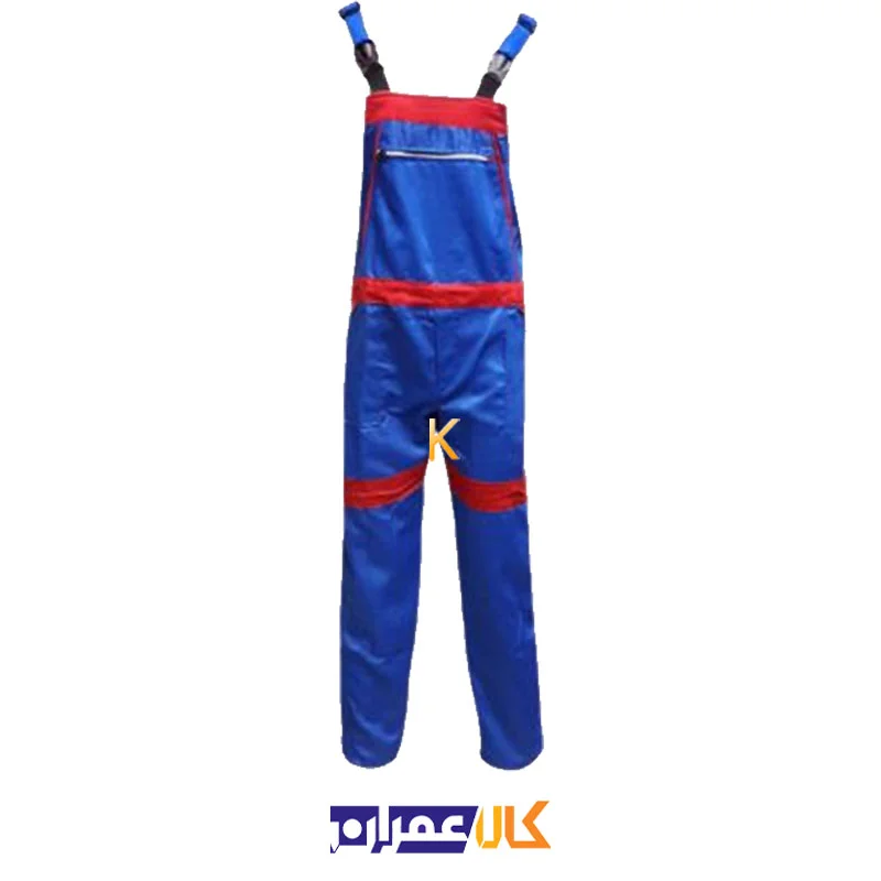 لباس کار دوبنده آبی قرمز ایران پوش