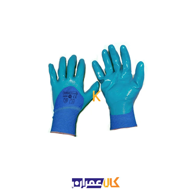 دستکش ایمنی نیتریل گیلان مدل زبرا