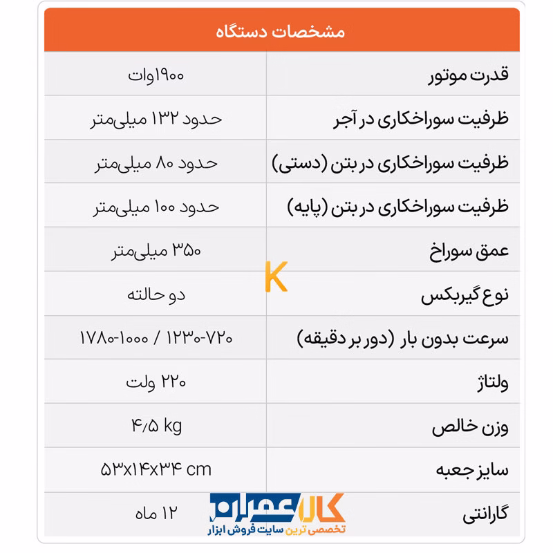 دریل کرگیری COR 80 با پایه AST PROMAX