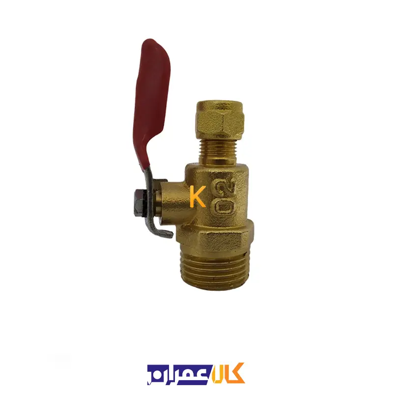 شیر کولر آبی برنجی