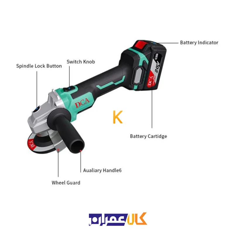 مینی فرز شارژی مدل ADSM03-125EM دی سی ای
