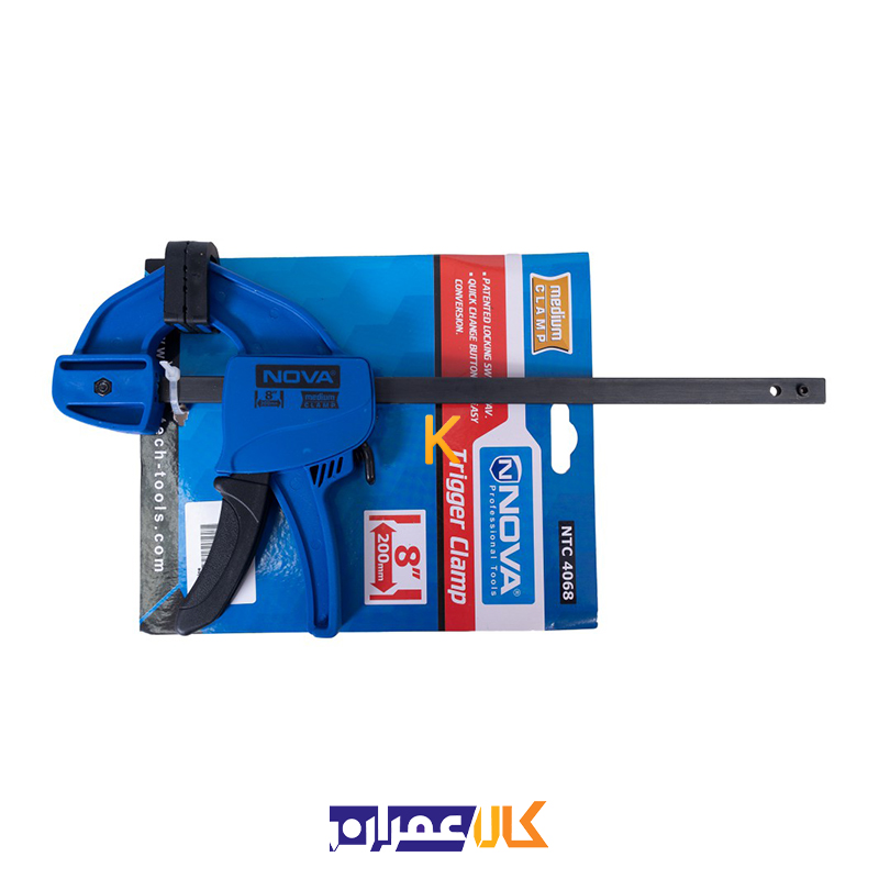 گیره دستی فشاری Medium فک 64 نووا