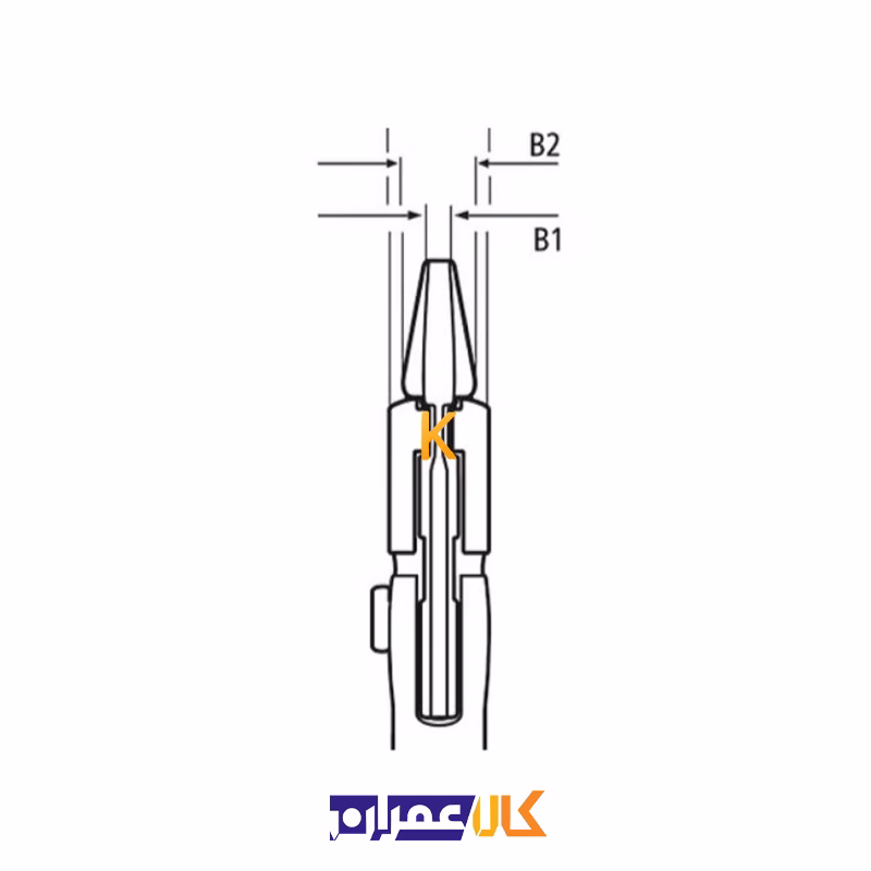 آچار همه کاره 6 اینچ دسته دو رنگ مدل 8605150 کنیپکس