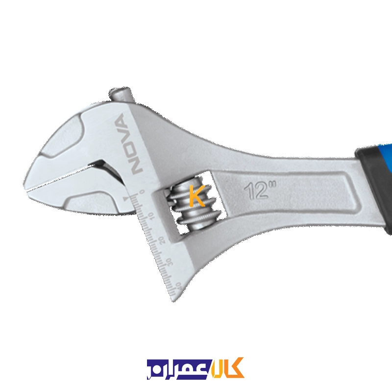 آچار فرانسه روکش دار نووا