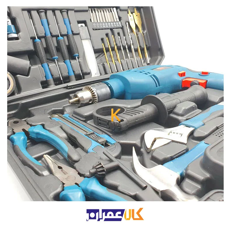 مجموعه 100 عددی دریل چکشی باس مدل BS-1308